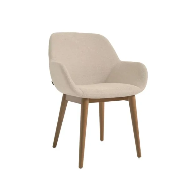 Kave Home Konna Eetkamerstoel - Beige (set van 4)