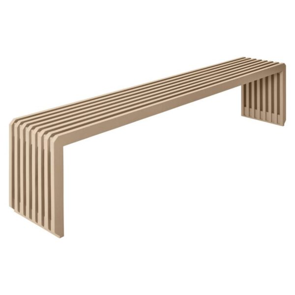 HKLiving bankje Slatted Sand 160cm